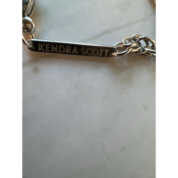 Kendra Scott pearl white and silver necklace - Picture 2 of 4